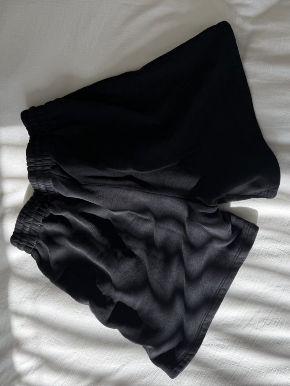 Frankies Bikinis Black Logo Sweat Shorts Size L